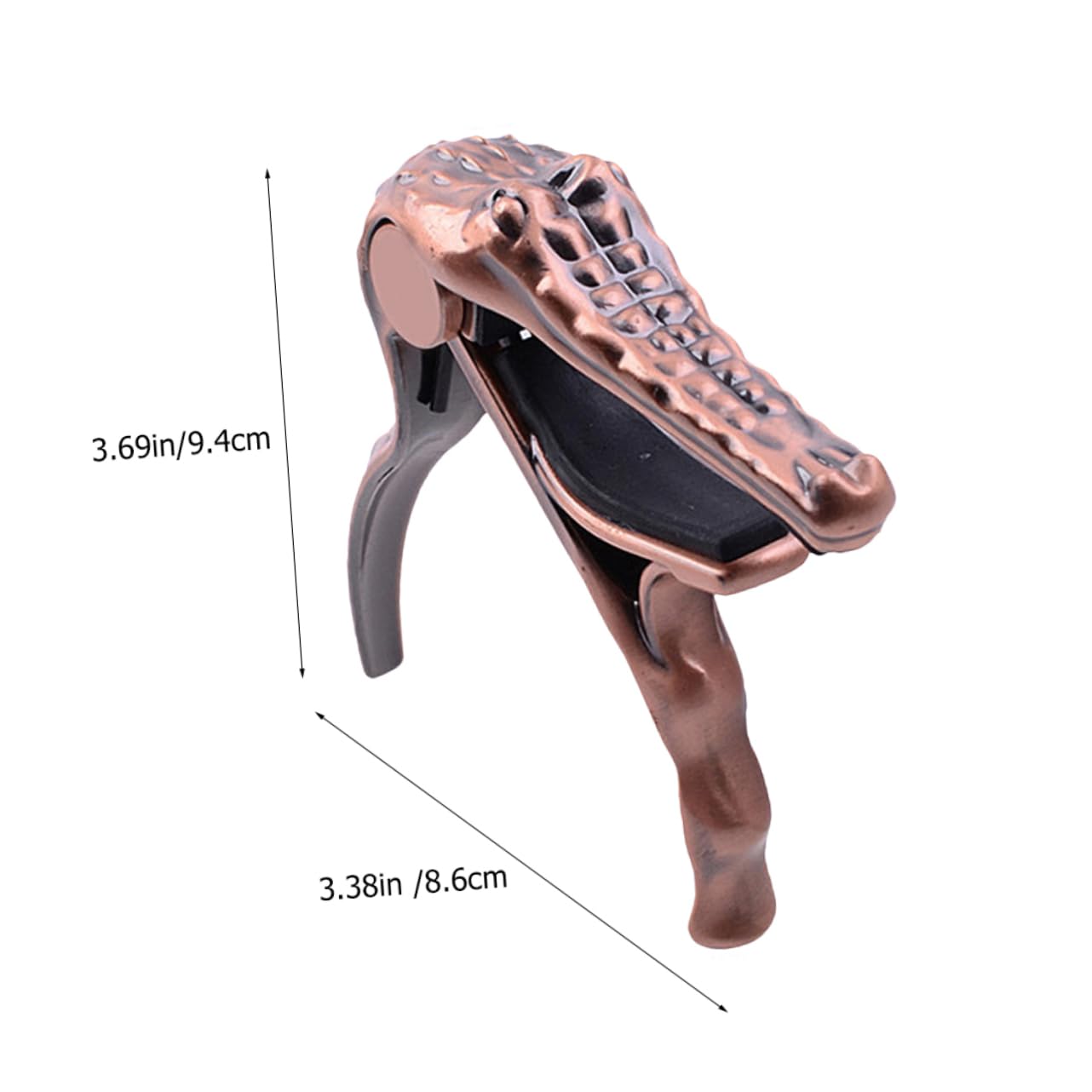 BESTonZON 2piezas Cejilla De Guitarra Metálica Diseño De Cocodrilo Capo Portátil Para Guitarra Eléctrica y Acústica Accesorio Práctico Para Afinación Rápida y Efectiva