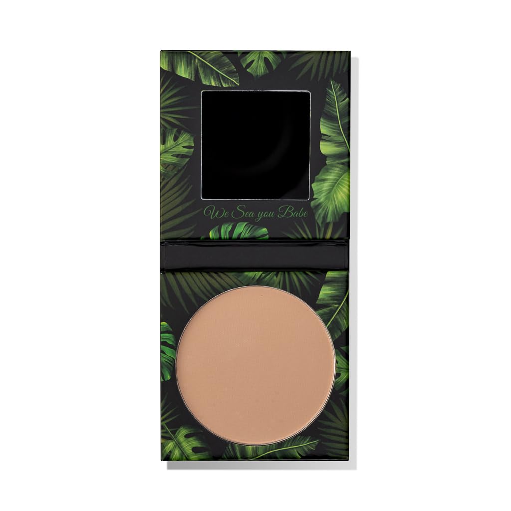Sweet LeiLani Setting Powder Mineral Finishing Powder- Face Powder Makeup and Matte Long Lasting Pressed Powder Compact | Sea |