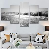 SIGNWIN 5 Panel Canvas Wall Art High Contrast Scenery for Home Decorations Ready to Hang - 60