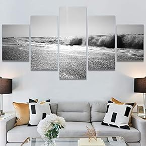 SIGNWIN 5 Panel Canvas Wall Art High Contrast...