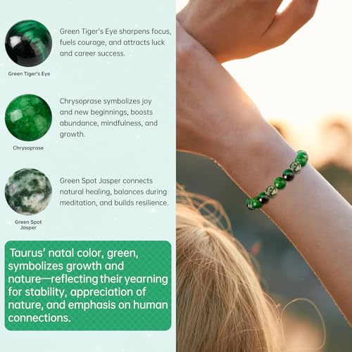 NFC Zodiac Bracelet Aries with Real-Time Daily Horoscope - Personalized Astrology Birthstone Jewelry, Adjustable Knot Design for All 12 Zodiac Signs, Spiritual Gift for Women & Men3