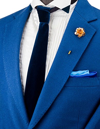 Knighthood Brooch Lapel Pin Executive Big Gold Rose Lapel Pin Badge Coat Suit Wedding Gift Party Shirt Collar Accessories Brooch for Men Golden3