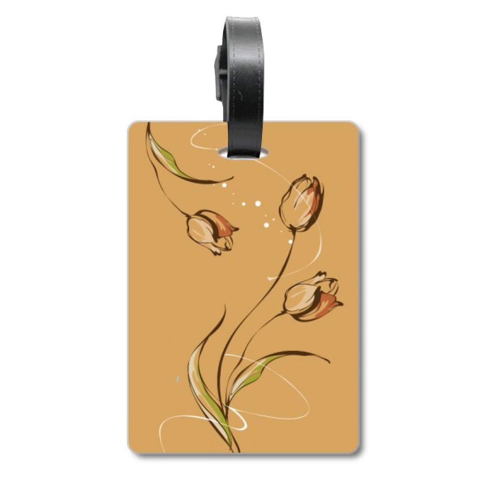 Étiquette d'identification Tulipe Peinte à la Main en céramique artisanale - 5