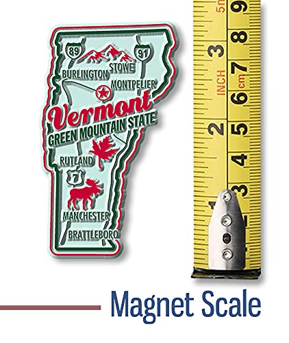 Imán decorativo Vermont clásico de goma 4.57x7.87 cm miniatura 2