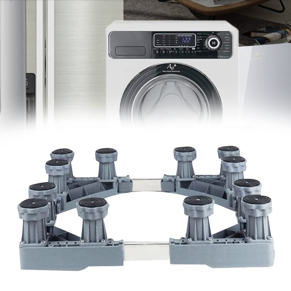 Supporto per lavatrice Base per lavatrice Multifunzione Base di supporto per frigorifero Mobile Universale Base Regolabile per Asciugatrice Frigorifero Accessori da Cucina