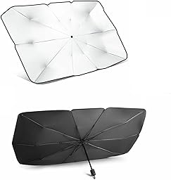 Ombrello Parasole Pieghevole per Parabrezza Auto Schermo Interno Anti UV per Automobile Copriparabrezza Universale Proteggi Cruscotto dal Sole