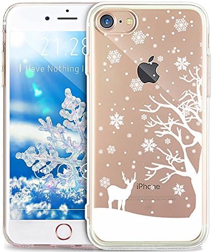 ikasus iPhone 6S Case,iPhone 6 Case, Ultra Thin Soft TPU Case,Christmas Snowflake Series,Soft Silicone Rubber Bumper Case,Crystal Clear Soft Floral Silicone Back Cover for iPhone 6S / 6 4.7",#3