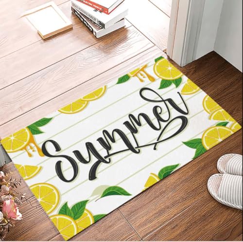 ���փ}�b�g �������T�}�[�t���[�c�����Ɖ��O 50×80cm doormat Lemon Summer Fruit Indoor And Outdoor