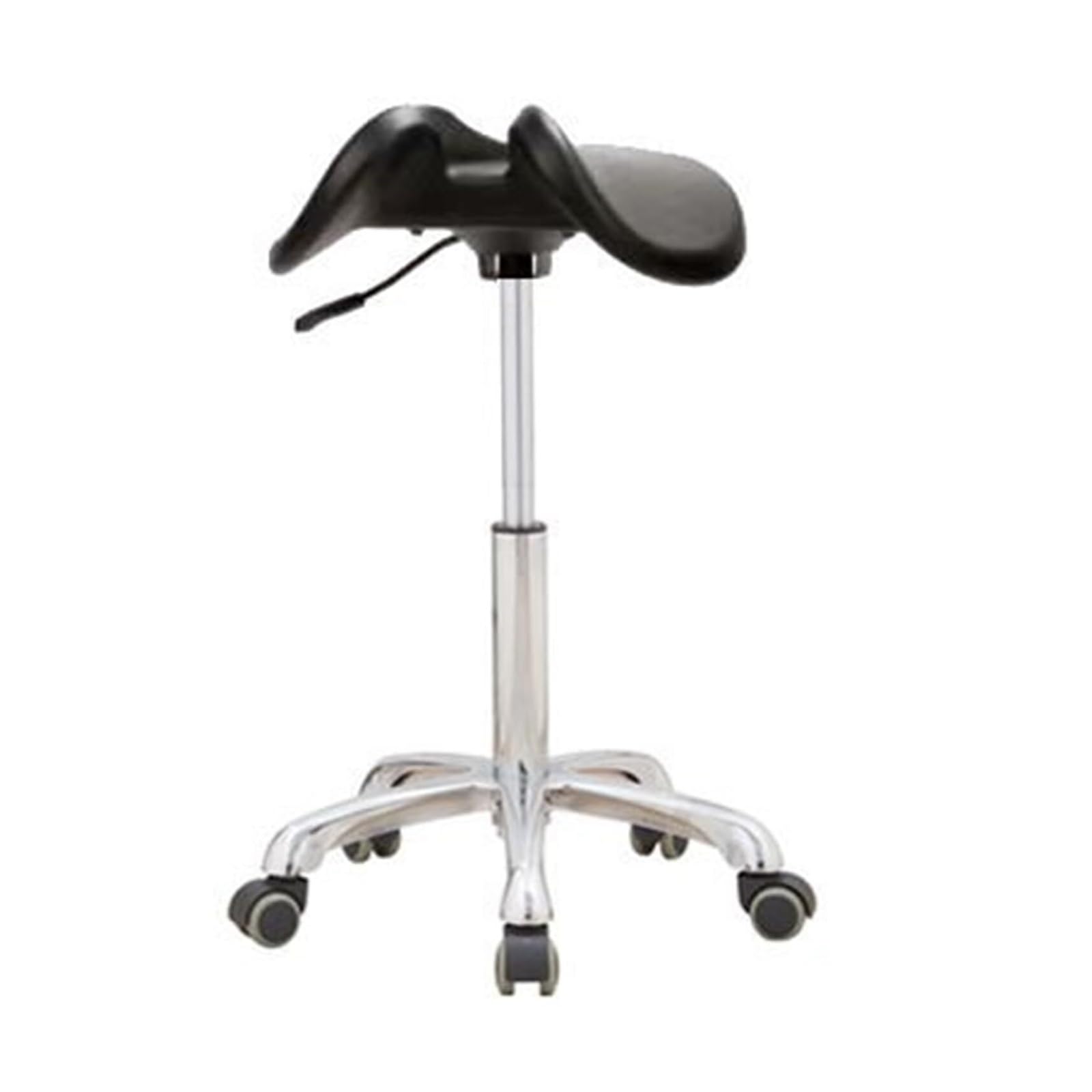 METTEOR Saddle Stool Dentist Stool with Back Support Ergonomic Saddle Chair Adjustable Salon Stool Dentist Chair Hydraulic Lifting (A1)