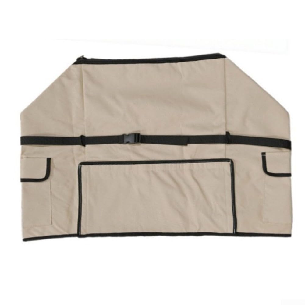 Spa-Pumpenabdeckung, 600D Oxford mit Aluminiumisolierung, wasserdichte Heizjacke für Outdoor-Whirlpool-Pumpen, winddichte Gurte und Aufbewahrungstasche, Khaki