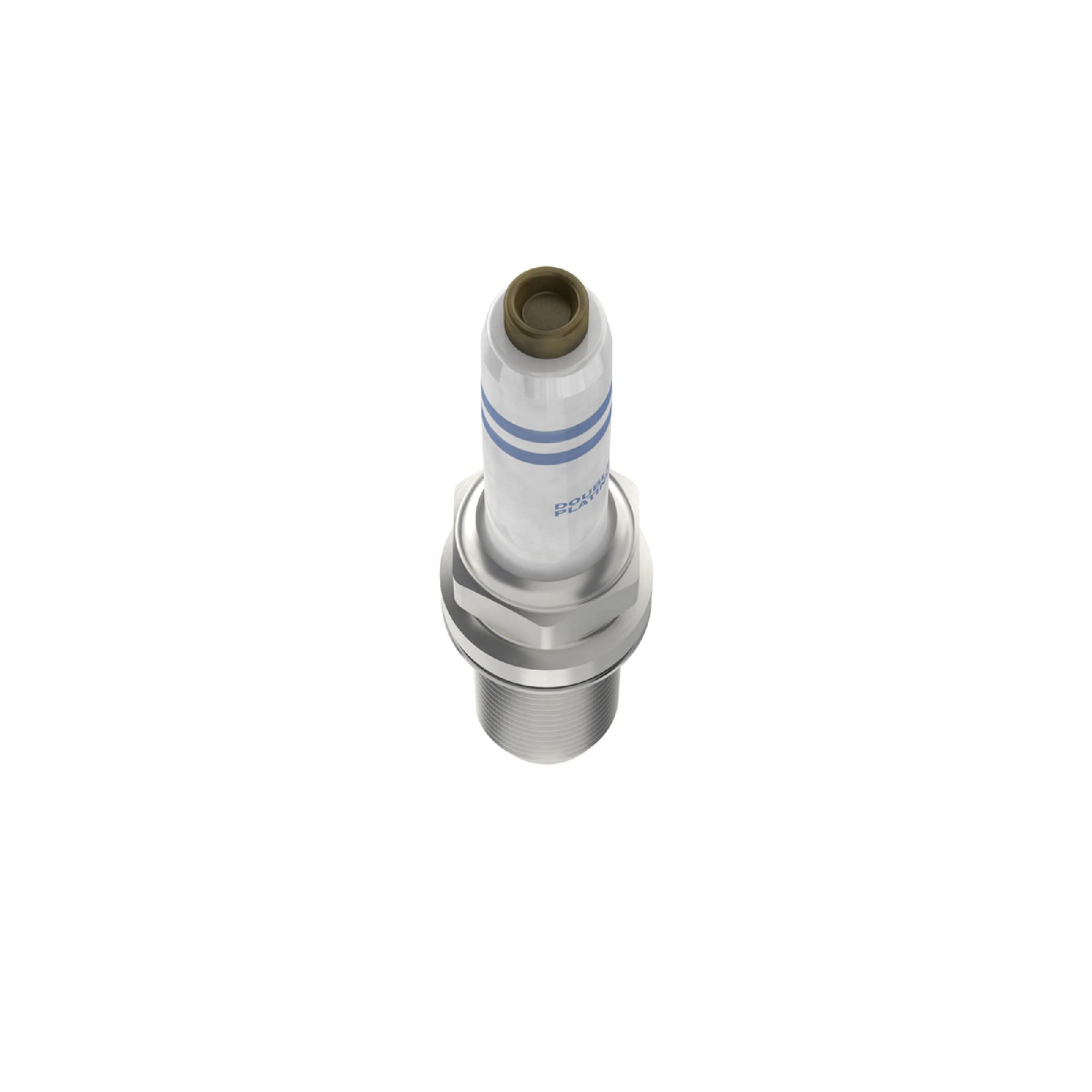 Bosch 0241245673 Candela Di Accensione Bosch Double Platinum - Per un'Accensione del Motore Affidabile e Lunga Vita Utile - Design Resistente (Confezione da 4)