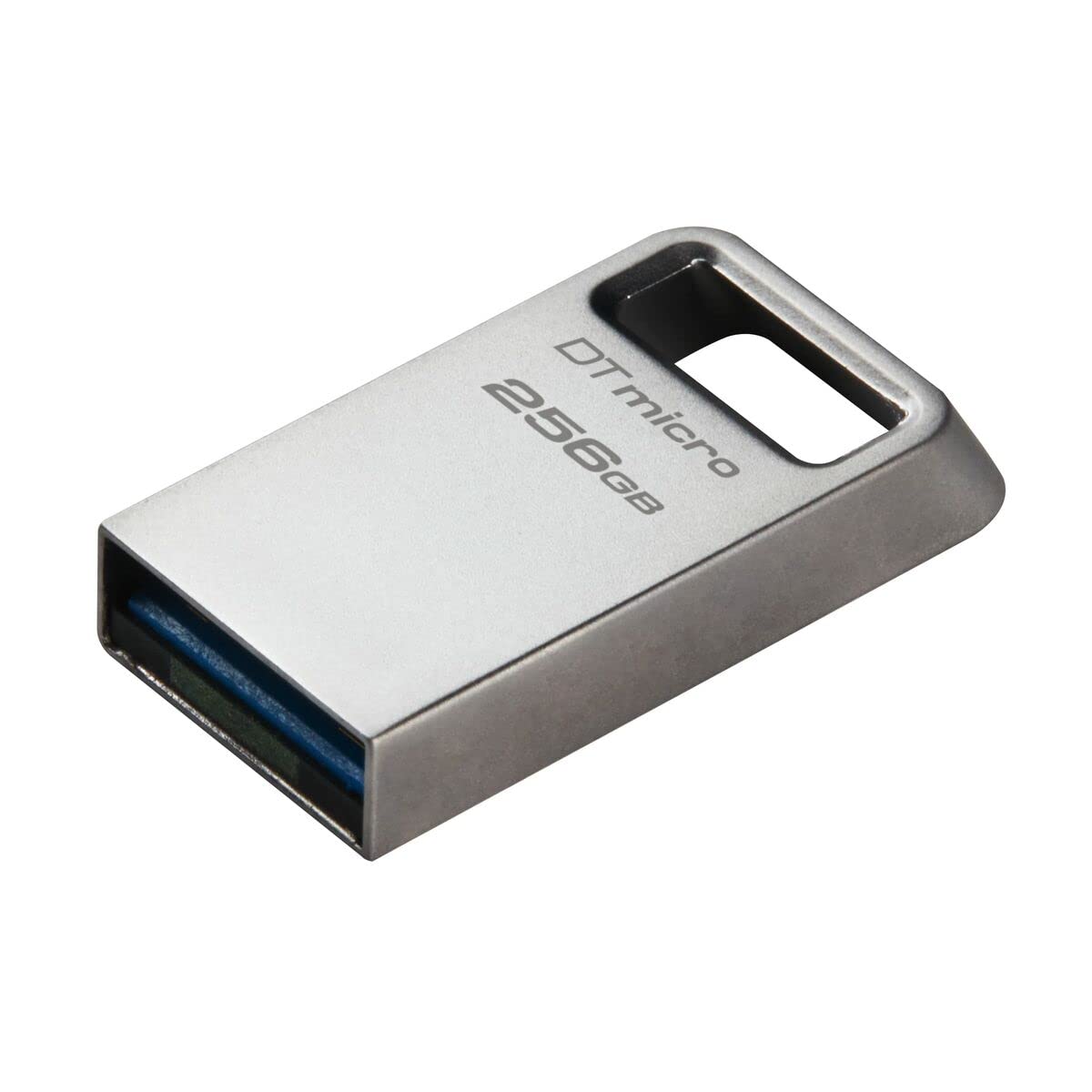 Kingston DataTraveler Micro USB Stick 256GB 200MB/s Metall USB 3.2 Gen 1 - DTMC3G2/256GB, silber