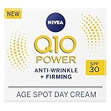 NIVEA Q10 Power - Crema antiarrugas + reafirmante antimanchas de edad SPF30 (50 ml), crema facial antienvejecimiento con creatina y Q10, reduce la apariencia de arrugas