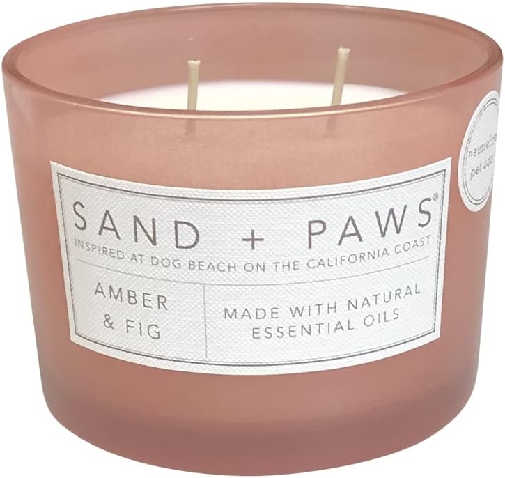 Buy Sand + Paws Scented Candle Amber & Fig Additional Scents and