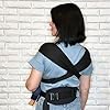 Black 5-in-1 Twin Baby Carrier - Tandem Babywearing Carrier for Twins & Siblings, Adjustable Ergonomic Newborn to Toddler Carrier, Soft Cotton, Back Support, 5 Carry Positions, Fits XS–XXXL #5