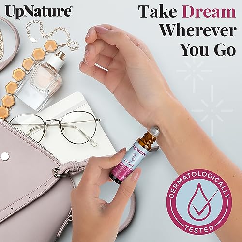 Dream Essential Oil Roll On Blend – Sleep Essential Oil, Sleep Oil For Good Night Sleep, Calming Oil Aromatherapy Oil With Lavender Essential Oil & Chamomille Oil - Perfect Stocking Stuffer #TOP3