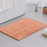 GRANNY SAYS Pink Bathroom Rugs Non Slip, 16' x 24', Bath Rugs for Bathroom, Bath Mats for Bathroom Floor, Small Bathroom Rugs Washable, Absorbent Shower Rugs for Bathroom,Microfiber Bath Mat for Tub