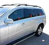 Made In USA! Works With 2007-2012 Mercedes Benz GL320 GL350 GL450 GL550 6Pc Window Sill Trim Overlay
