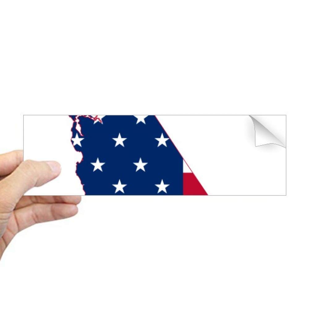 Sticker rectangulaire carte des États-Unis pour décoration de fenêtre
