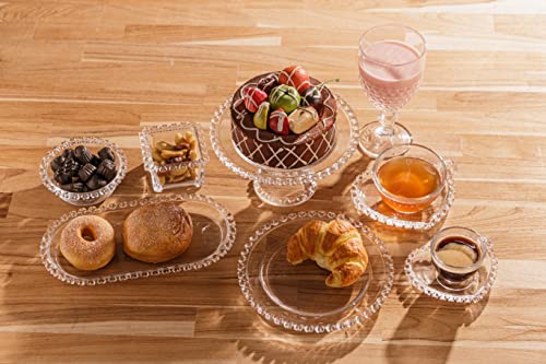 Travessa Oval de Cristal Coração 25cm x 13cm x 2,5cm - Lyor