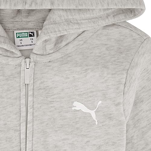 Image of PUMA Girls' Core Logo Zip Up Hoodie