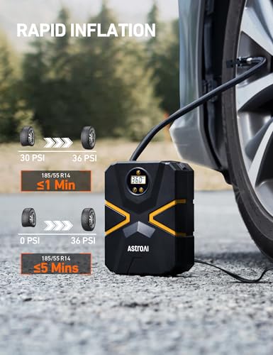 Image of AstroAI S1 Tire Inflator Portable Air Compressor 12V DC with Digital Gauge