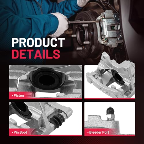 Image of BDFHYK 2pcs Rear Disc Brake Caliper Assembly with Bracket Compatible with Dodge Nitro 2007-2011 3.7L V6 /4.0L V6, Compatible with Jeep Liberty 2008-2012 3.7L V6,Compatible with Jeep Wrangler 2007-2017