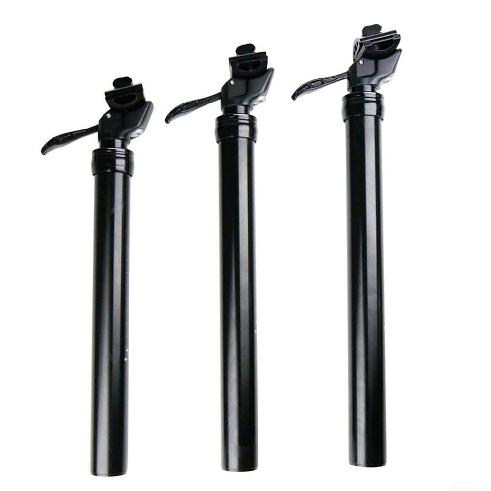 Yhenlovtt Tige de selle Dropper 31,6 mm avec commande manuelle pour VTT, tige de selle en alliage d'aluminium avec débattement réglable pour vélo tout-terrain