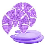 Hot/Cold Breast Gel Ice Packs Breast Cooling/Heat Pads Relief for Breastfeeding, Nursing Pain, Mastitis, Engorgement, Swelling, Plugged Ducts | Boost Milk Let-Down & Production,2 Pack (Purple)