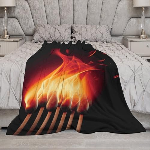 Couverture chaude flanelle 101x152 cm légère pour lit et canapé