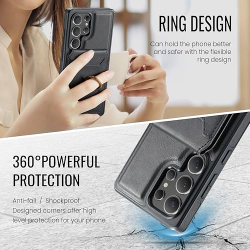Étui iPhone 14 Pro Max magnétique protégeant l'appareil avec bague - 7
