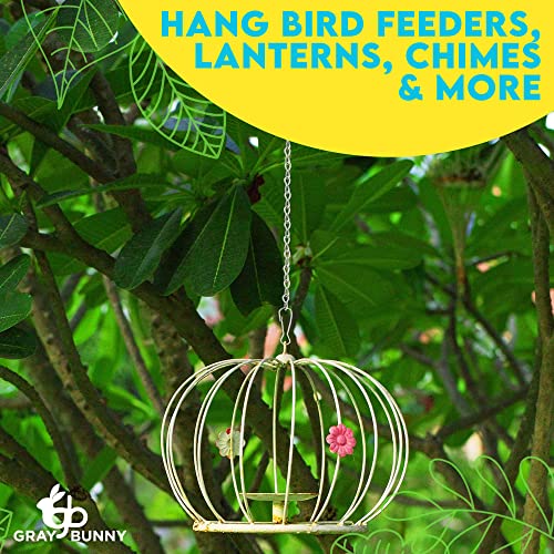 Hanging Chain, 9.5 Inch, 4-Pack, White, For Bird Feeders, Planters, Fixtures, Lanterns, Suet Baskets, Wind Chimes And More! Outdoor/Indoor Use… #TOP3