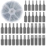 36 Stück Torx Bit Set, 25mm T10/T15/T20/T25/T30/T40 Torx Schraubendreher Bits aus Chrom-Vanadium-Legierter Stahl für Schreinerei, Haushaltsgeräte, Maschinen, Autoreparatur