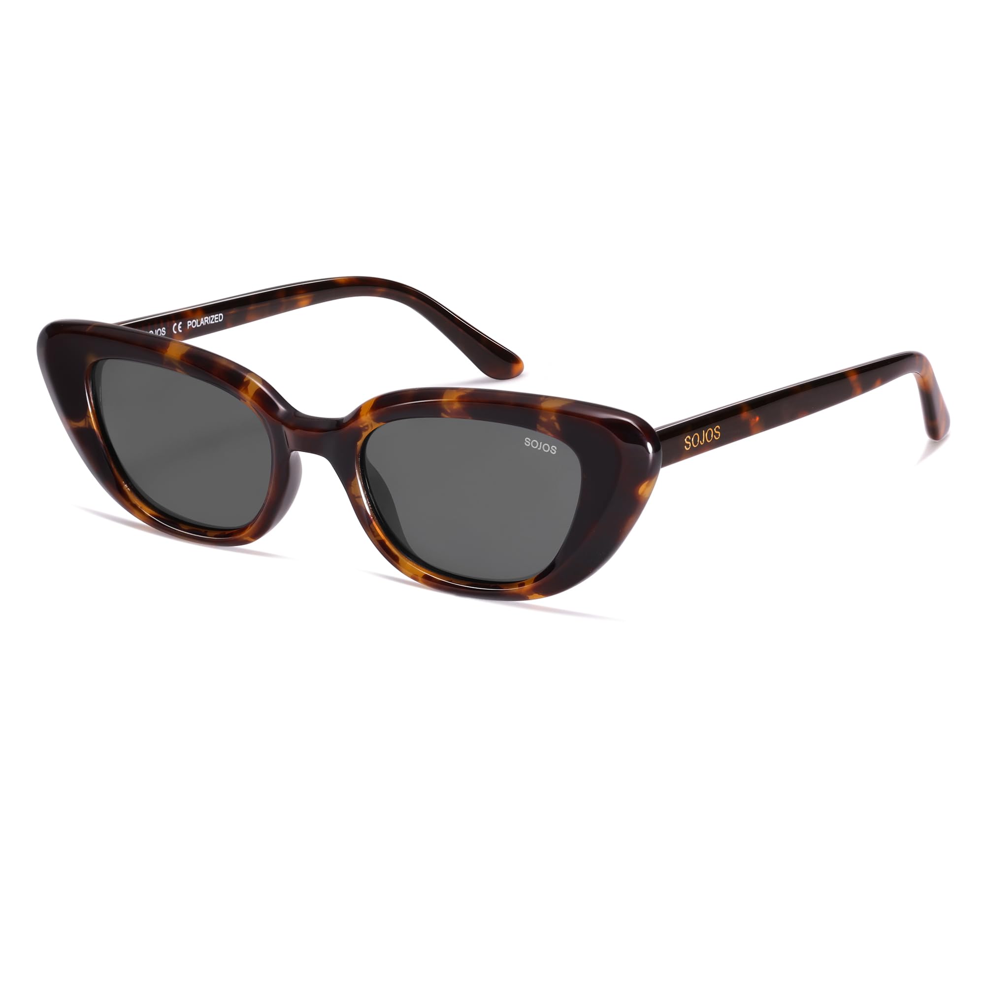 SOJOS Gafas de sol polarizadas de acetato de ojo de gato para mujer ARIA