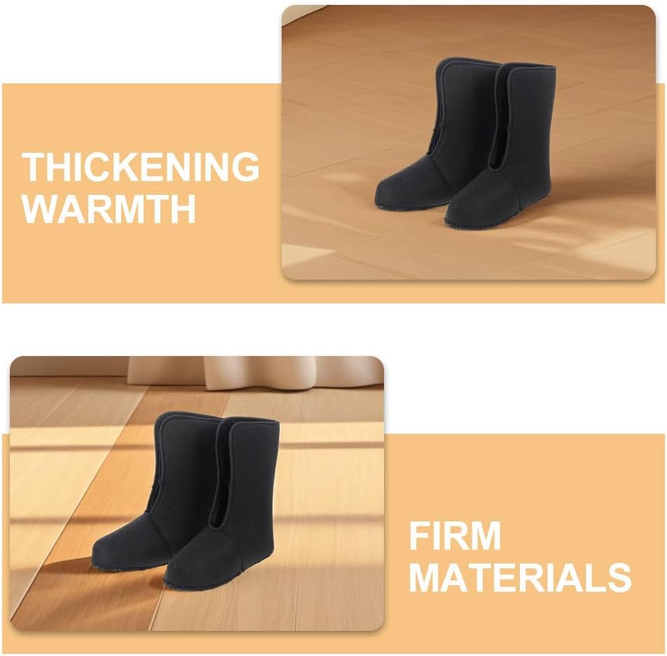 YARNOW 1 Pair Insulated Boot Liners - Men Waterproof Thick Snow Boot Liner Replacement for Winter Hiking Outdoor Activities Warm Breathable Sock Size 45