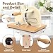 vanerepok Upgrade Manual Bread Slicer for Homemade Sourdough Bread, Classic Hand Crank Home Bread Slicer With Scale Line and Steel Fence, Sharp Blade, Adjustable Width for Homemade & Commercial Use
