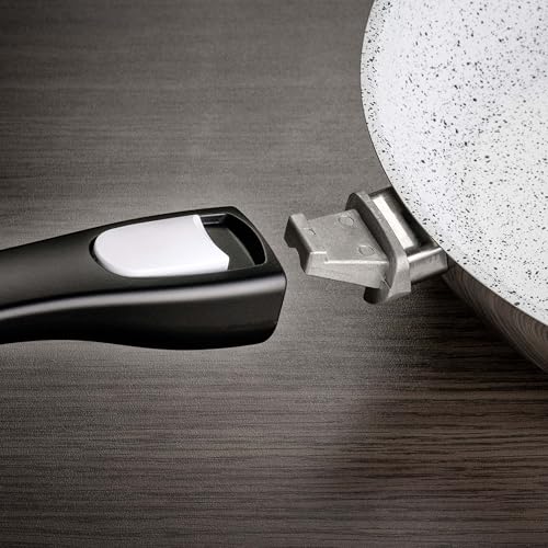 Genius Cerafit Mont Blanc Bratpfanne Edelstahl 20 cm mit abnehmbaren Griff