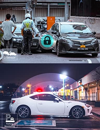 Dash Cam Front and Rear, FHD 1080P WiFi Dash Cam Smart, Dash Camera with SD Card, 3.16" Screen Car Dashcam with Enhanced Night Vision,Adjustable Car Camera, 24Hrs Parking Mode, Motion Detection,WDR
