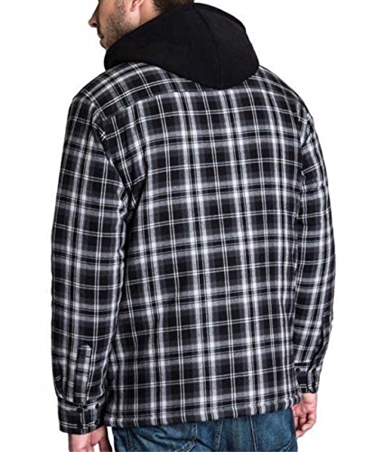 Image of BC Clothing Mens Hoodie Flannel Shirt Jacket