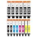 Produktbild Cartridgeify PGI-525 CLI-526 Druckerpatronen Kompatibel mit Canon 525 526 Multipack, für Pixma iX6550 iP4950 iP4850 MG5150 MG5250 MG5350 MG6150 MG6250 MG8150 MG8250 MX715 MX885 MX895