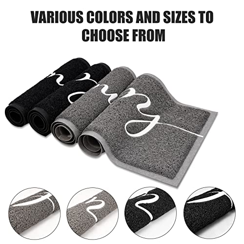 Fireosma Door Mat, Welcome Mats Outdoor, Front Door Mat For Outside Entry, Doormat Outdoor/Indoor Entrance, Front Door Rugs For Entryway Indoor, For Entryway, High Traffic Areas (36"X24", Grey) #TOP4