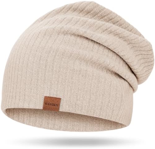 YANIKY Beanie Mütze Damen - Leichte Strickmütze für Frühling & Winter - Klassische Beanie Hat Unisex