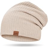 YANIKY Beanie Mütze Damen - Leichte Strickmütze für Frühling & Winter - Klassische Beanie Hat Unisex