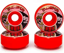 Roda Moska Skate Rock 53mm Laranja Dureza 53D
