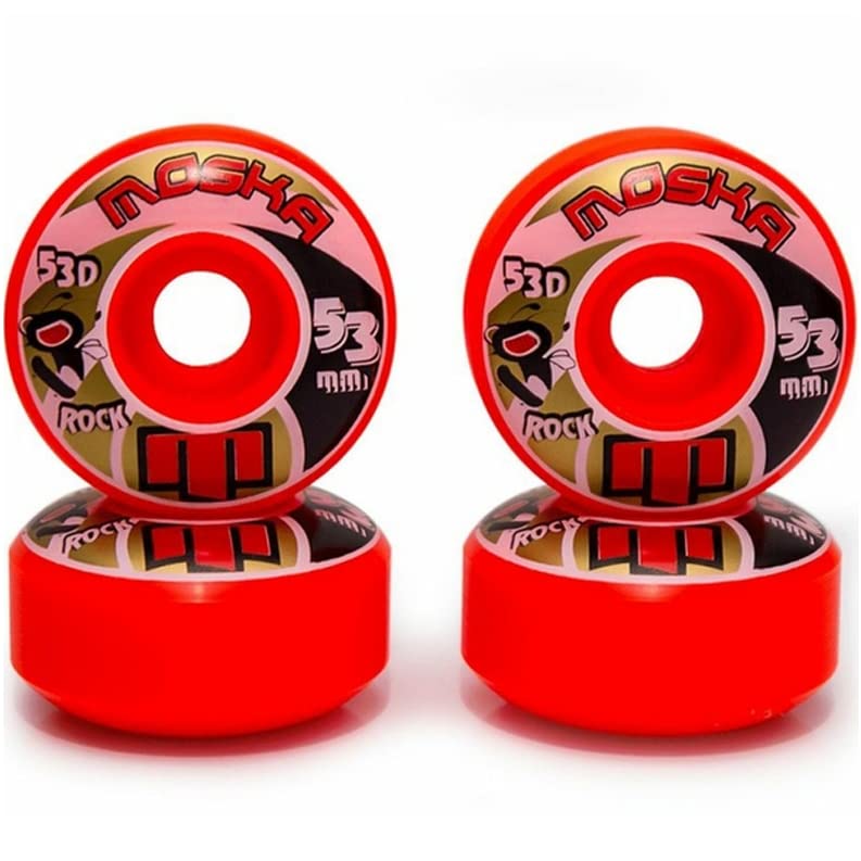Roda Moska Skate Rock 53mm Laranja Dureza 53D