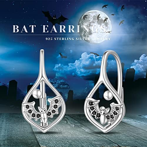 925 Sterling Silver Leverback Hoop Earrings for Women Girls Hypoallergenic Jewellery for Christmas