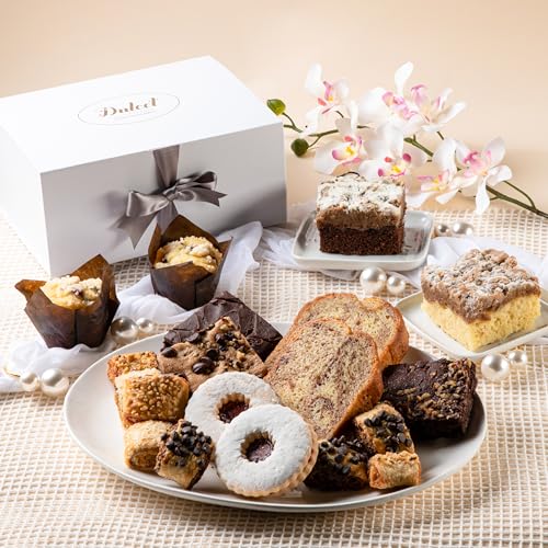 Dulcet Gourmet Bakery Gift Basket - Premium Freshly Baked Goods Assortment, Individually Wrapped...