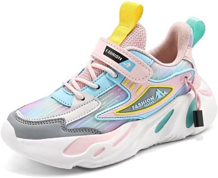 Kids Girl Lightweight Fashion Sport Shoes for Outdoor Street Running Walking Cycling