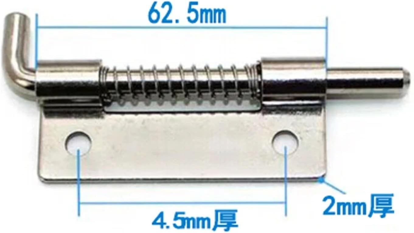 1Pcs CL225-1 Stainless Steel Welding Industrial Spring Hinges for Electric Cabinet Door Iron Color Box SmalI Hinges with Springloaded(Transparent)