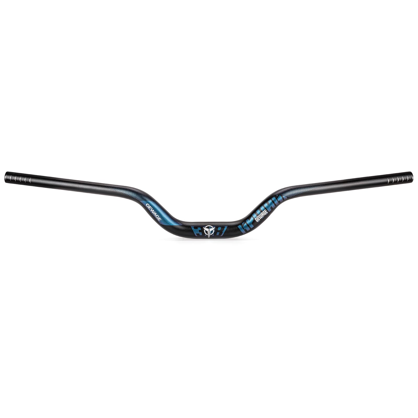GEWAGE 780 mm Riser-Lenker — 6061 Aluminium, 31,8 mm Klemmung, 12° Backsweep, 5 Höhen (25/55/70/90/120 mm) — Breiter, leichter MTB/Road/Hybrid-Lenker